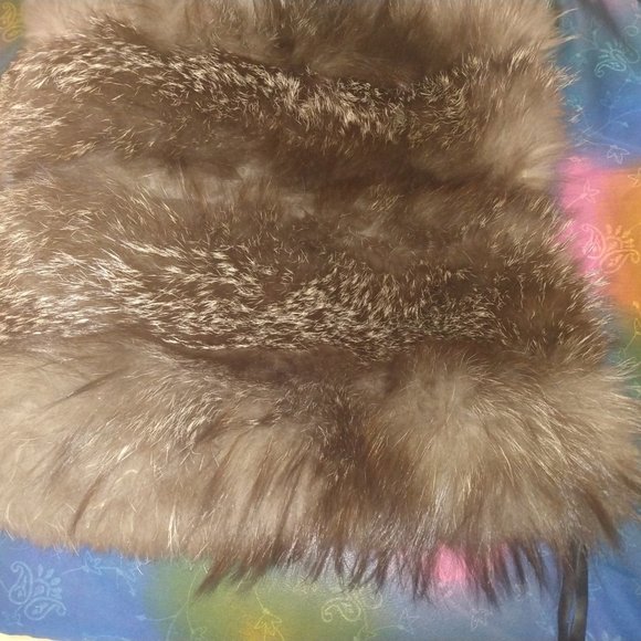 ❤️Vintage CHRISTIAN DIOR Fur Hand Warmer Plus Zip Compartment - Picture 3 of 8